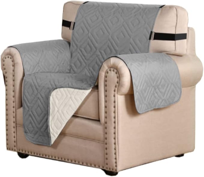 H.VERSAILTEX Reversible Chair Cover Furniture Protector Anti-Slip Couch Cover by HVERSAILTEX