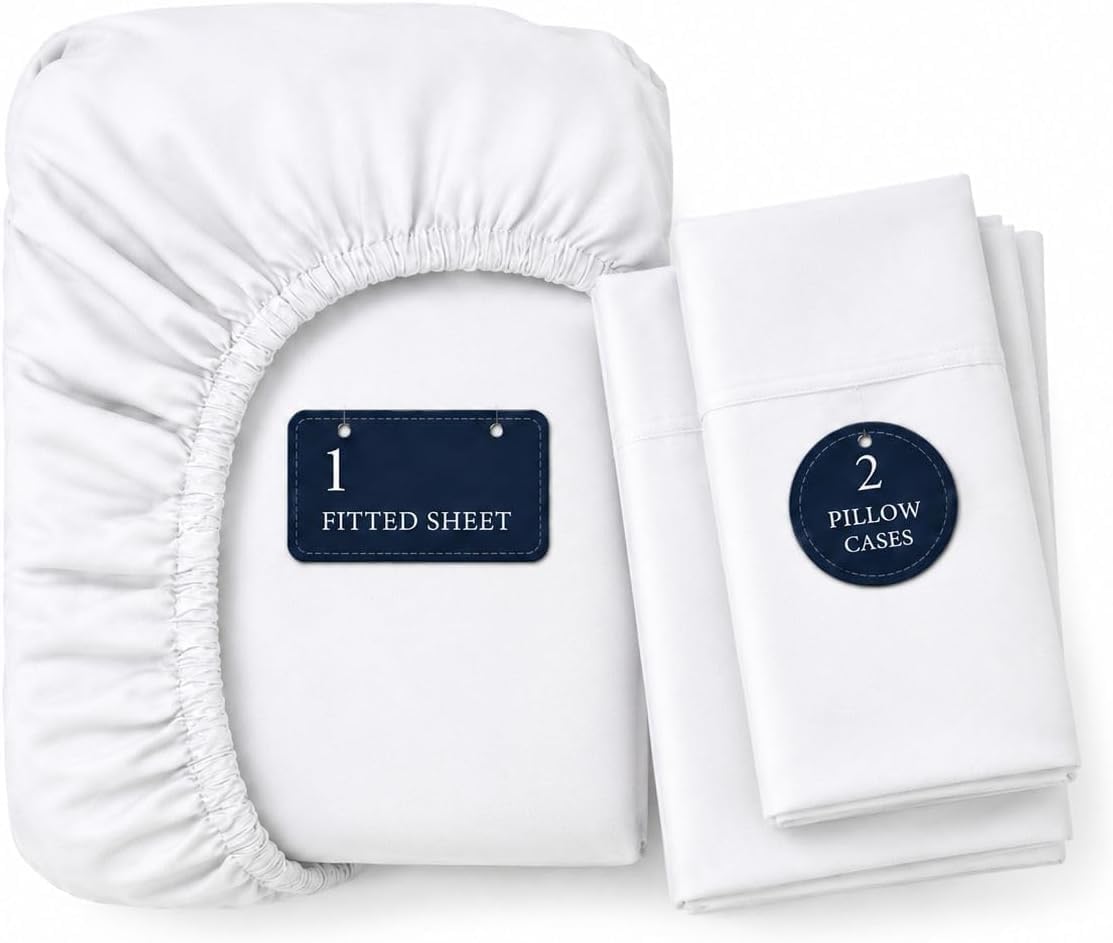 3 piece, 100% egyptian cotton sheets king size, main product view