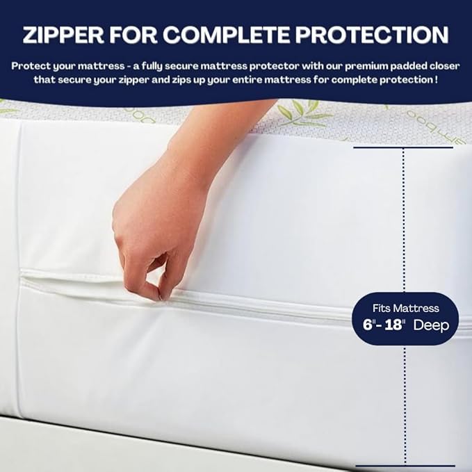 Bamboo Cooling Mattress Protector - Image 4