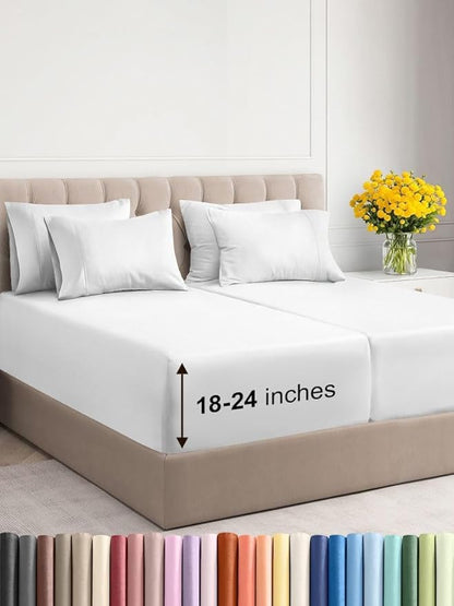 Extra Deep Split King Sheet Set by CGKUnlimited