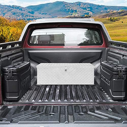 tuffiom 30" aluminum truck bed tool box, heavy on a desk or shelf