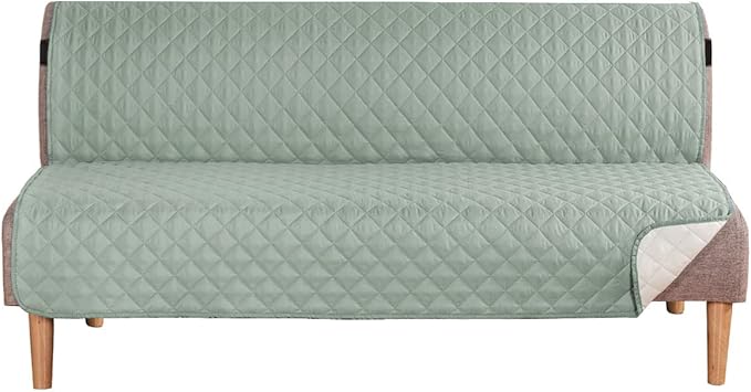 H.VERSAILTEX Reversible Futon Cover Water Repellent Armless Sofa Slipcover by HVERSAILTEX