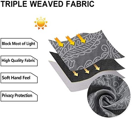 dwcn ombre blackout curtains for bedroom 52 x, package contents