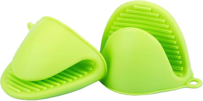 2 Pairs Mini Oven Gloves Silicone Heat Resistant Cooking Pinch Mitts Potholder - Image 2
