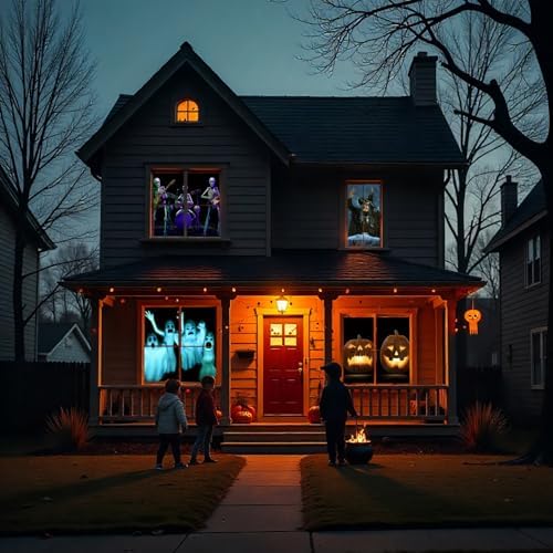 AtmosFX® Halloween Hollusion Digital Decoration on USB Includes 8 Atmosfx Video Effects for Hallloween