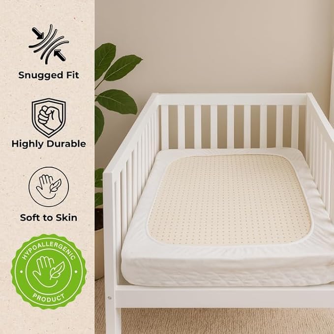 Organic Cotton Crib Mattress Protector - Image 4
