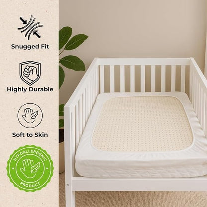 Organic Cotton Crib Mattress Protector - Image 4