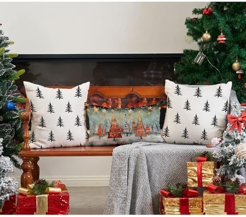 DFXSZ Christmas Pillow Covers 16x16 inch Set of 2 Christmas Tree Decorative - Image 5