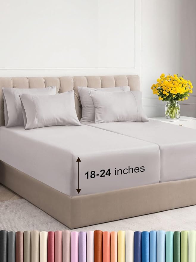 Extra Deep Split King Sheet Set by CGKUnlimited