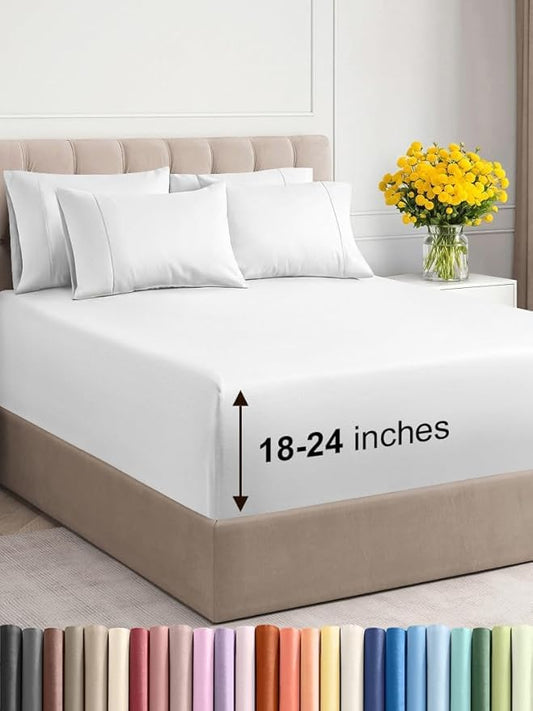 Extra Deep Cal King Sheet Set by CGKUnlimited