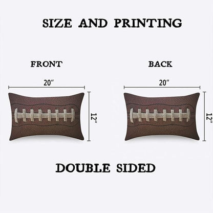 TKS MITLAN American Football Throw Pillow Case Cushion Cover Laces Detail - Image 2