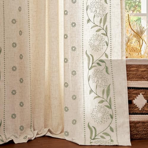 jinchan Winslow Lined Linen Curtains - Image 2