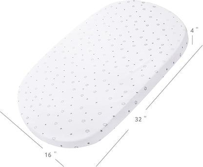 Bassinet Sheets Fit for Simmons Kids City, Ingenuity Dream&Grow, Dream On Me - Image 4