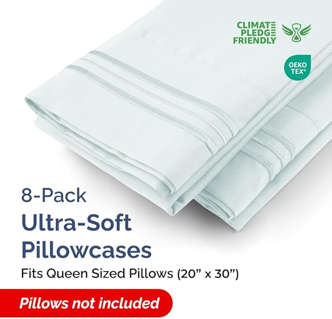 Queen Pillow Cases Set of 8 - Image 2