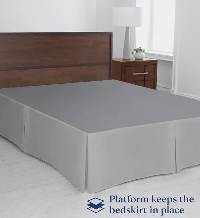 SKY BEDDINGS Luxury Pleated King Bed Skirt - Image 3