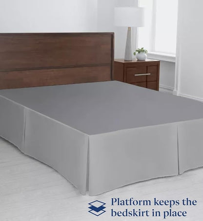 SKY BEDDINGS Luxury Pleated Full Bed Skirt - Image 3