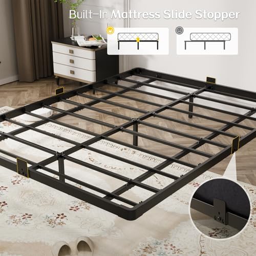 olevs floating bed frame full size metal with, package contents
