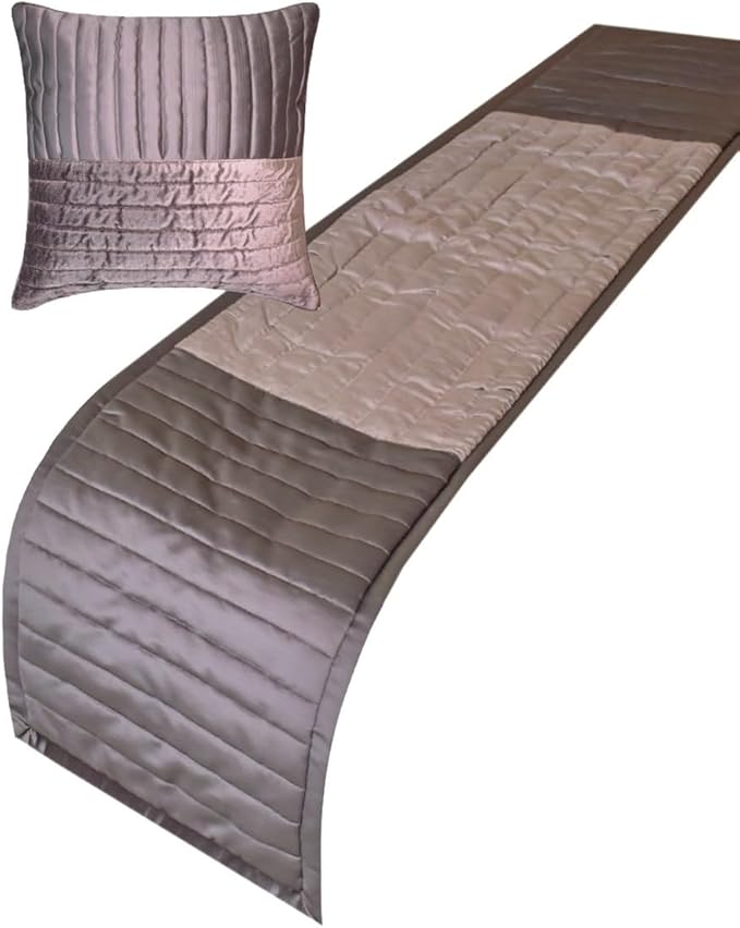 The HomeCentric King/Queen/Twin Purple Decorative King 90"x18" Bed Runner - Image 2