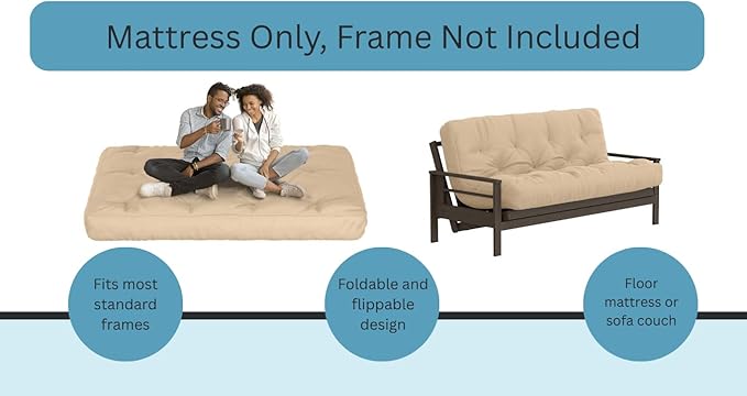 Royal Sleep Products by The Futon Factory 6 inch Foam Futon Mattress - Image 6