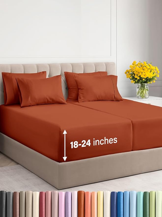 Extra Deep Split King Sheet Set by CGKUnlimited