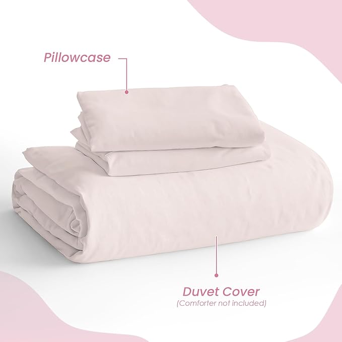 SANDJEST Beige Duvet Cover Sets Full Size - Image 4