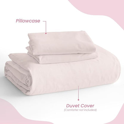 SANDJEST Beige Duvet Cover Sets Full Size - Image 4