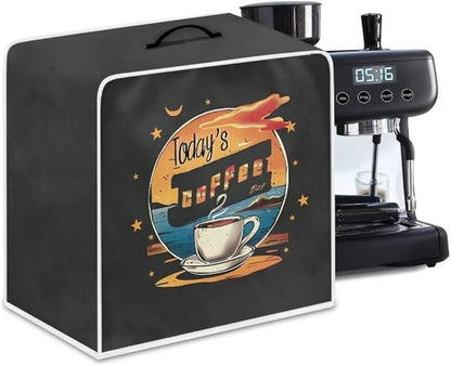 Mumeson Coffee Cup Print Coffee Maker Cover, Blender Dust Cover Juice Machine by Mumeson