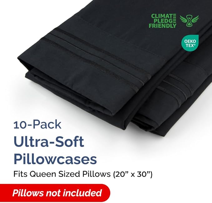 Queen Pillow Cases Set of 10 - Image 2