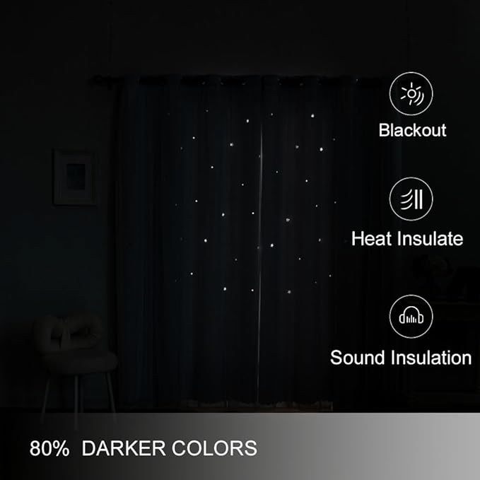 Ombre Rainbow Blackout Curtains - Image 3