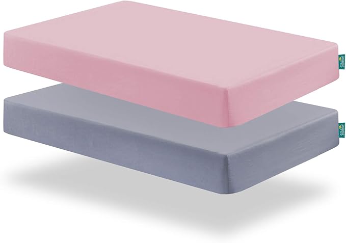 Crib Sheets and Waterproof Crib Mattress Protector 4 Pack Set, Waterproof Crib - Image 5