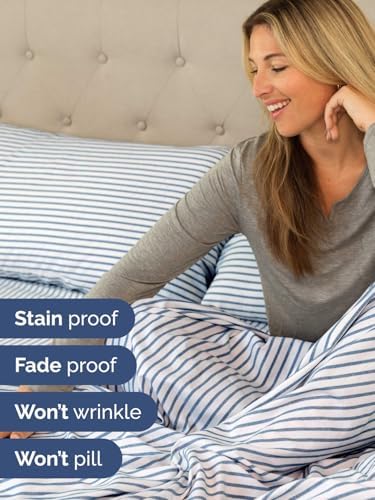 cgk extra deep queen sheet set - 6pc, side view