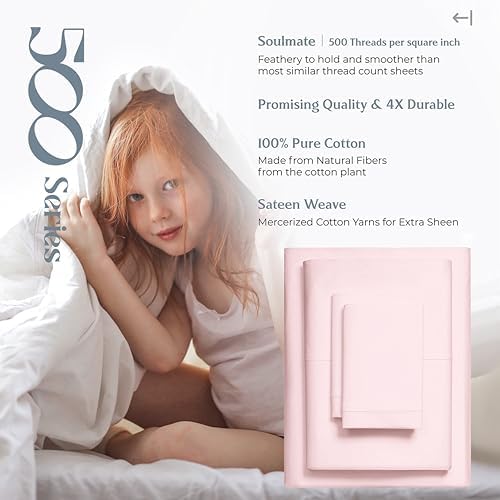 mayfair linen 100% egyptian cotton full sheet set on a desk or shelf