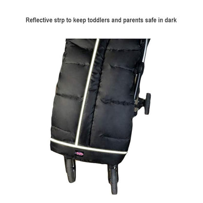 Cozy Toe Stroller Bunting Bag, Soft Coral Fleece Lining, Weather Proof - Image 6