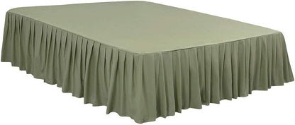 piccocasa ruffled bed skirt polyester bedroom 16 drop, main product view