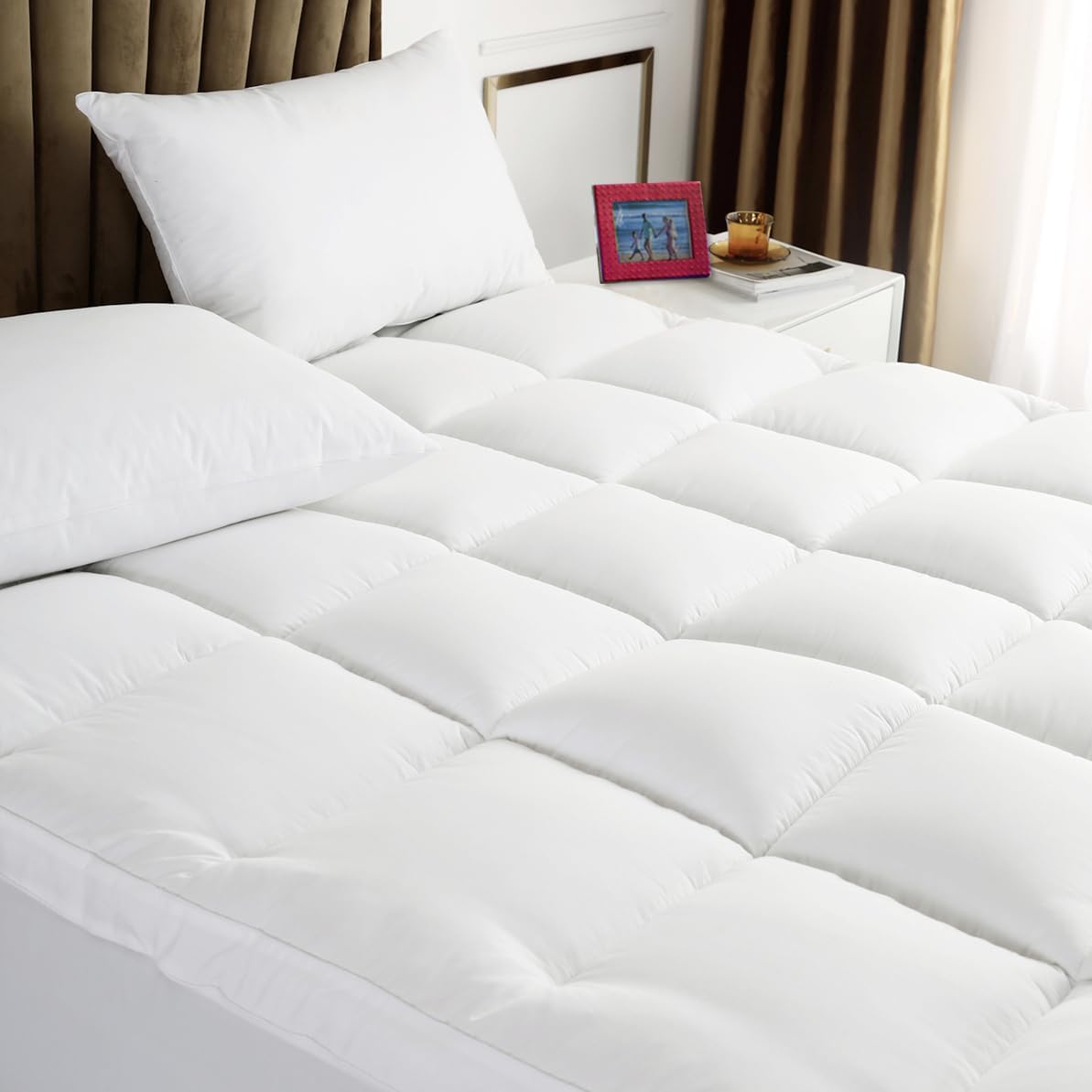 mattress topper super queen size - extra thick, main product view