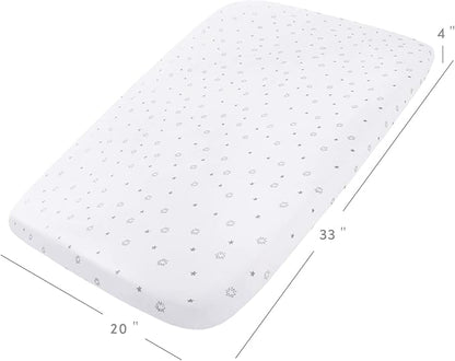 Bassinet Sheets 2 Pack-Fit for Mika Micky, Pamo Babe 2in1, Kinder King - Image 6
