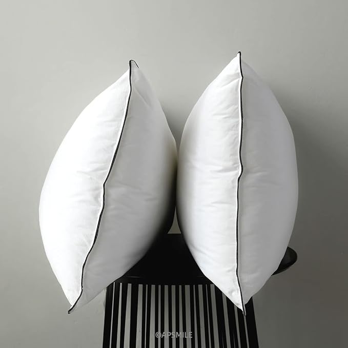 APSMILE Organic Feather Down Pillows Set of 2, King Size Bed Pillows by APSMILE
