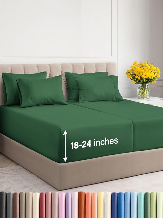 Extra Deep Split King Sheet Set by CGKUnlimited