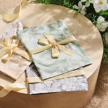 joiedomi floral queen comforter set beige bedding set, front angle view