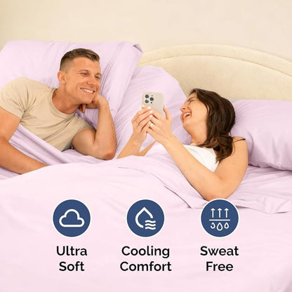 Split Head King Sheet Set – 4 Piece Flex Split Top King Sheets - Image 6