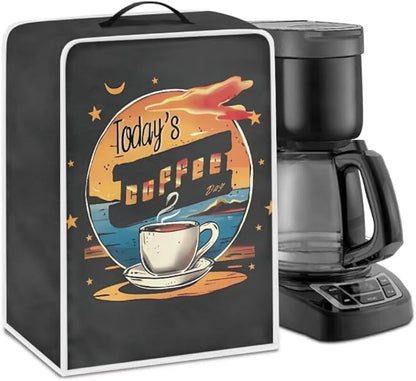 Mumeson Coffee Cup Print Coffee Maker Cover, Blender Dust Cover Juice Machine by Mumeson