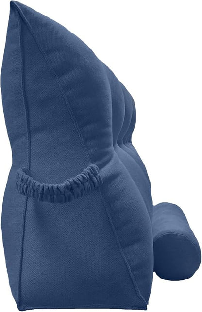 Triangular Reading Bed Rest Pillow Large Bolster Cushion Headboard Backrest - Image 3