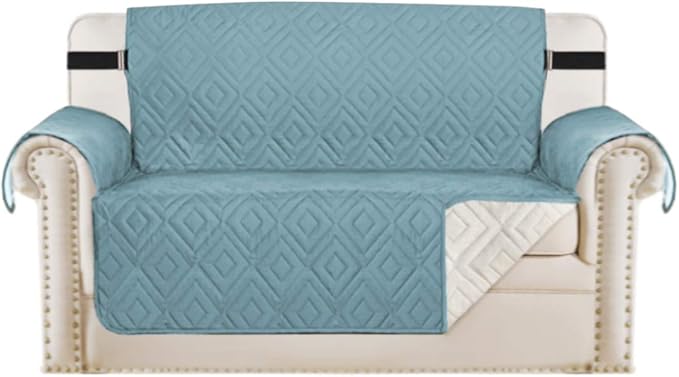 H.VERSAILTEX Reversible Loveseat Cover Furniture Protector Anti-Slip Water by HVERSAILTEX