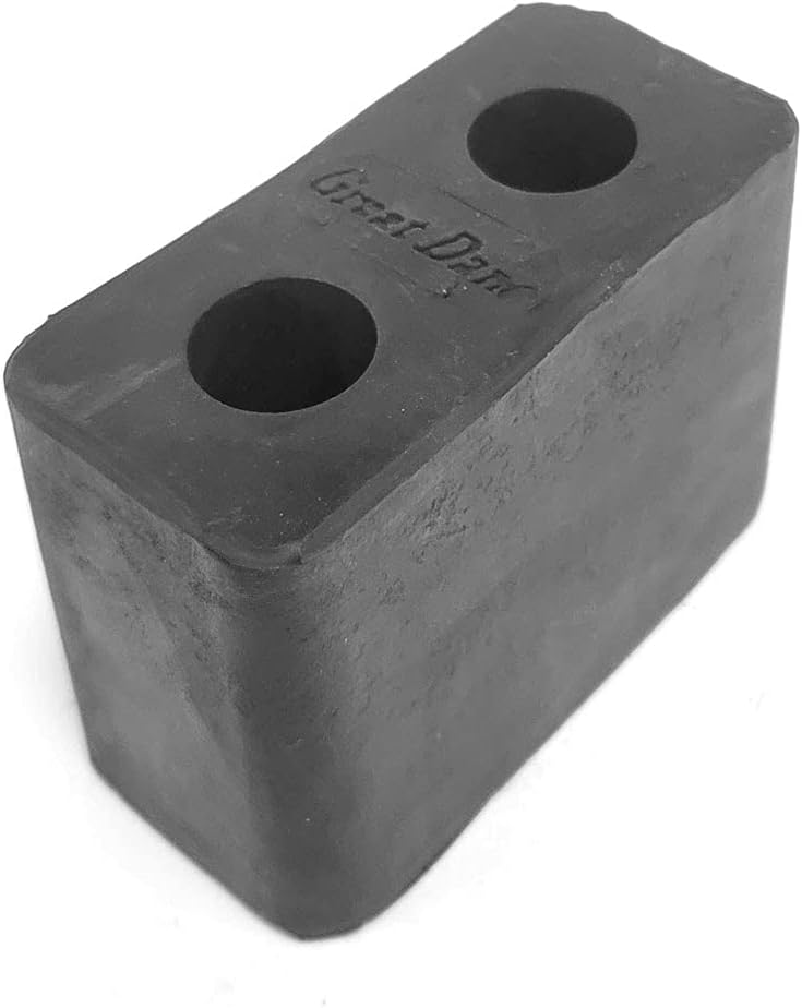 2X Aurora IMXGT-2038 Reinforced Rubber Rectangular 2 Hole 6" x 3" x...