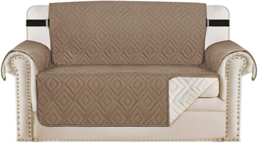H.VERSAILTEX Reversible Loveseat Cover Furniture Protector Anti-Slip Water by HVERSAILTEX