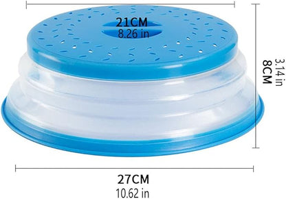 Collapsible Microwave Splatter Cover, 10.5 Inch, Microwave Plate Cover - Image 2