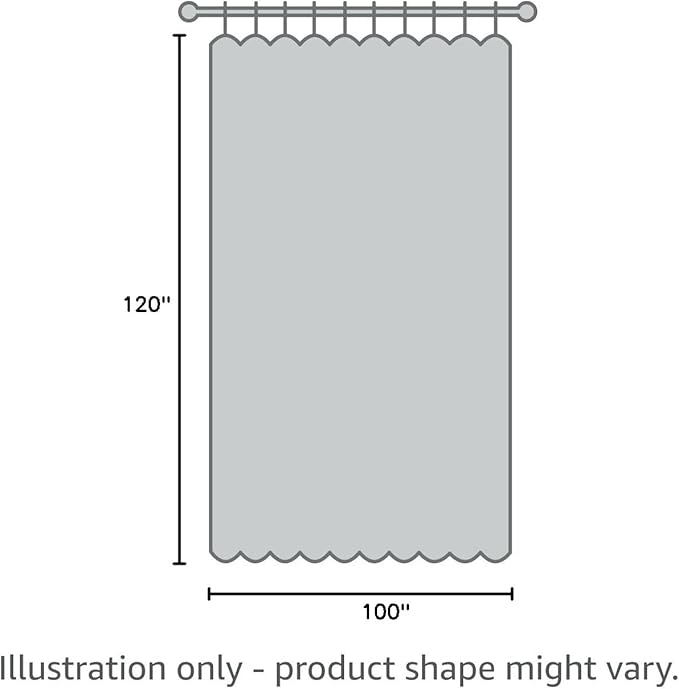 jinchan Linen Blend Curtain 120 inch Extra Long 1 Panel Extra Long - Image 10
