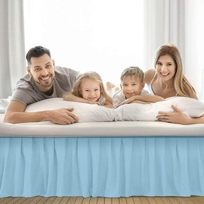 Ruffle Bed Skirt with Split Corners, Microfiber Dust Ruffled - Image 6