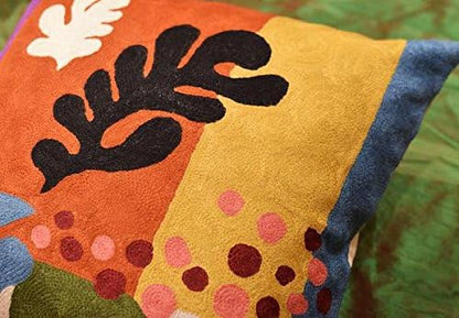 Matisse Coral Pillow Cover | Orange Modern Pillows | Modern Chair Cushion| - Image 7