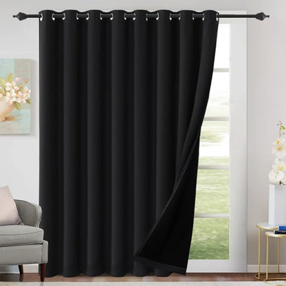 H.VERSAILTEX 100% Blackout Patio Curtains Thermal Insulated Curtains by HVERSAILTEX